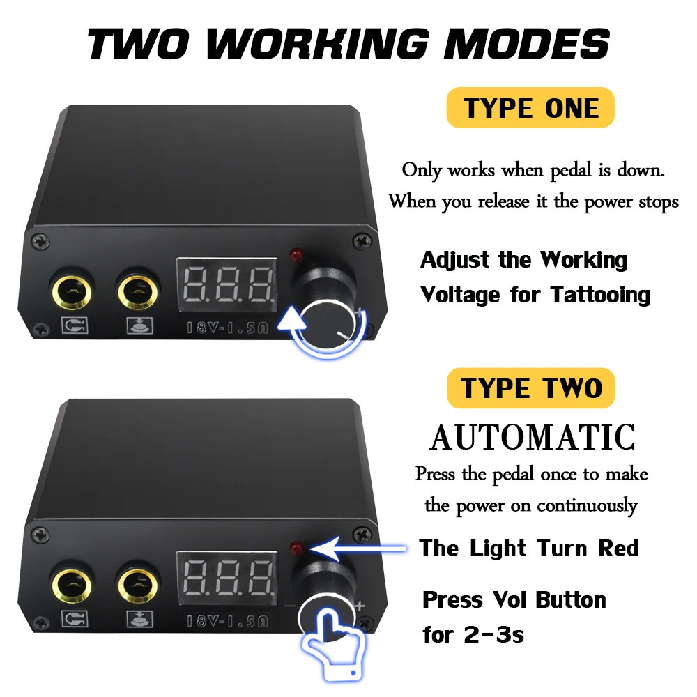 Tattoo Guns Kits Professional Machine Set Rotary Pen Kit Power Supply Needle Ink DC Interface Gun Makeup Complete 231208