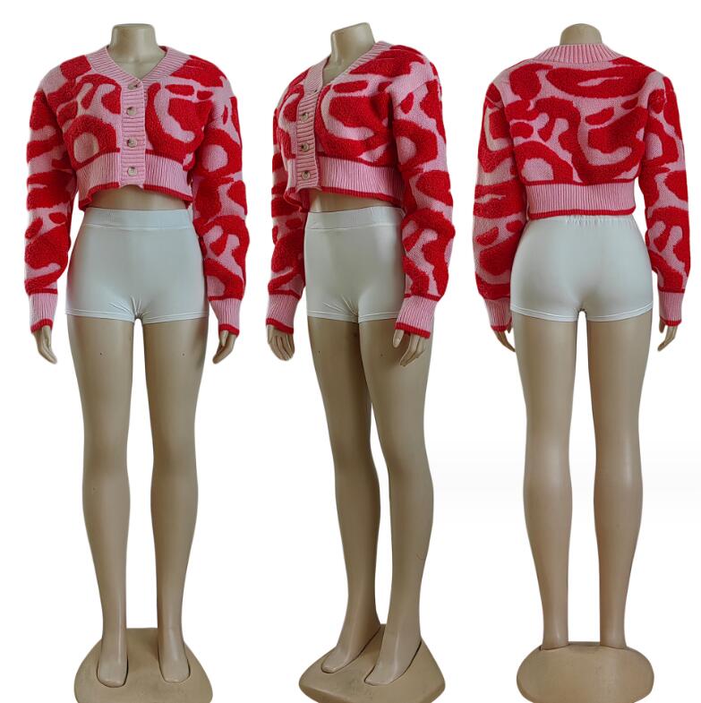 Women's Sweaters 2023 Autumn/Winter New Fashion Casual V-neck Slim Fit Women's Knitted Top