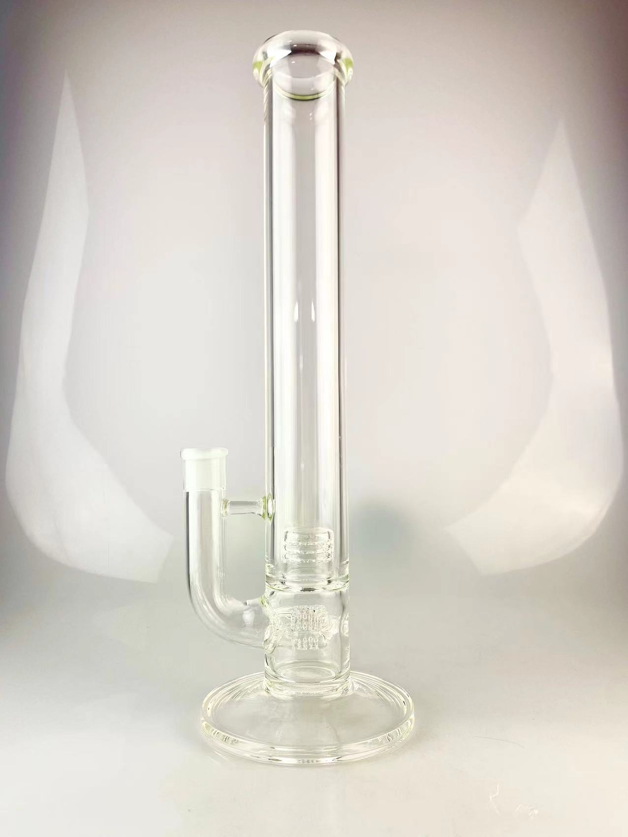 Glass hookah clear bong 3 percs bong 18 mm joint 16inch 360 grid clean high quantity