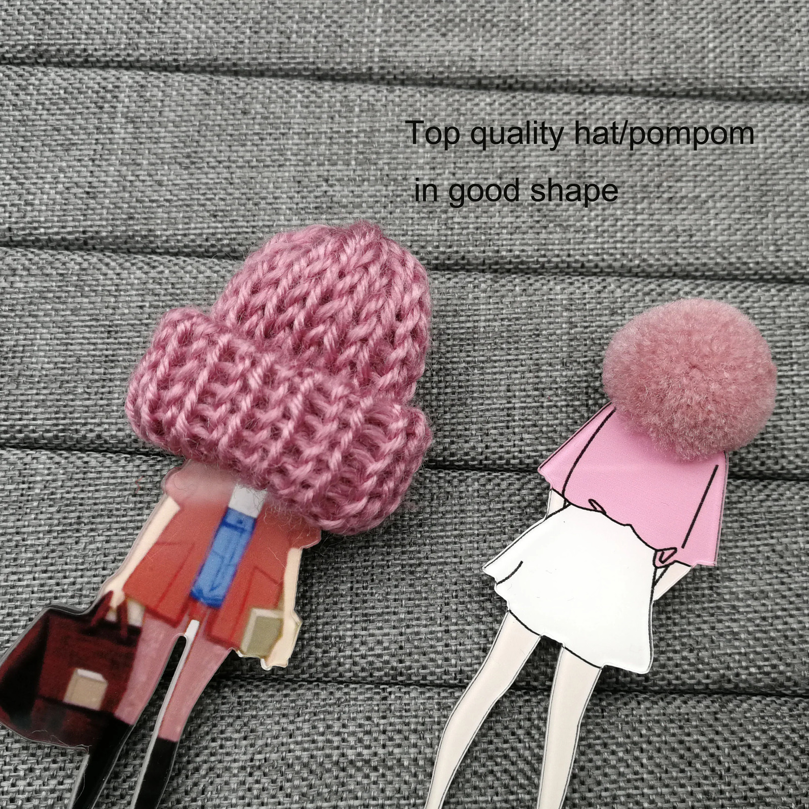 Pins Brooches 12pcs Fashion Brooch Pins for Woman Brooches Girls Cartoon Models Acrylic Brooches Kawaii Pompom Clothing Jewelry Accessories 231208