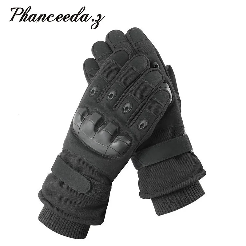 Five Fingers Gloves Waterproof Cycling Gloves Winter Touch Screen Bicycle Gloves Outdoor Scooter Windproof Riding Motorcycle Ski Warm Bike Gloves 2312