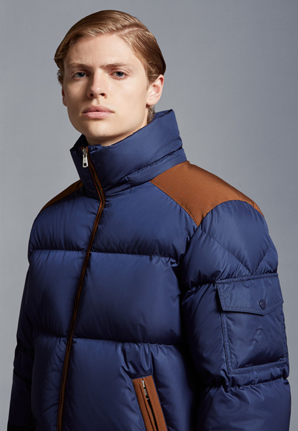 2023 Autumn Winter Men's White Duck Down Parkas Jackets Stand Collar Zipper Striped Man's Slim Short Coats MKM036