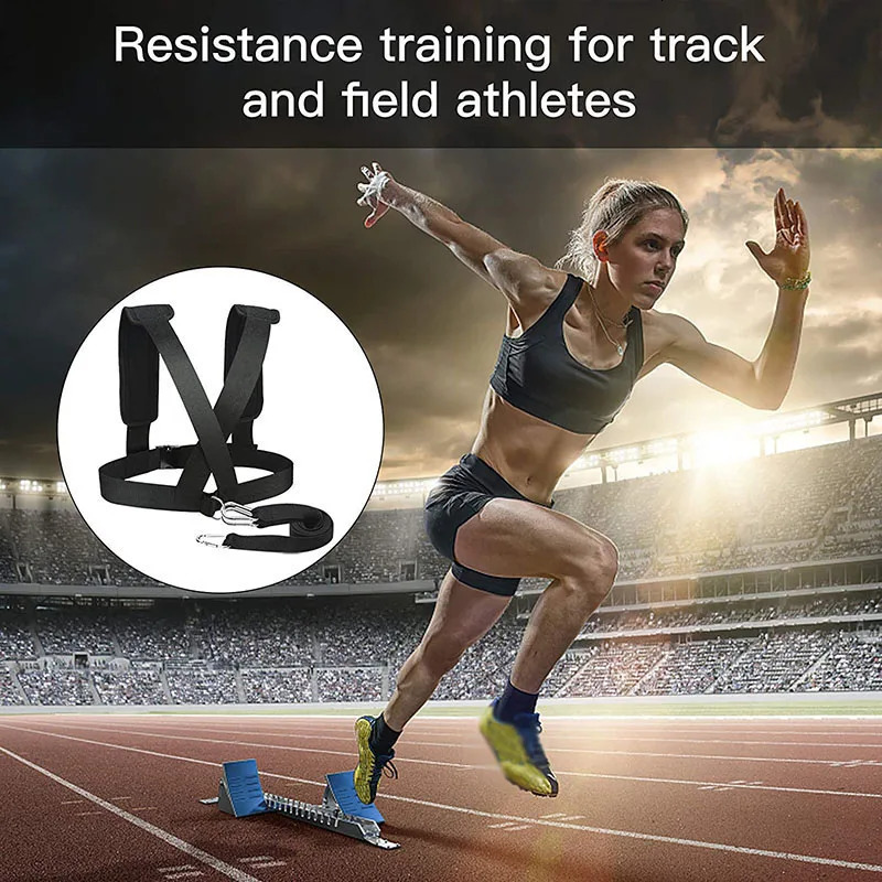 Running Chute Football Speed Training Harness Vest Soccer Workout Resistance Speed Agility Training Kits Adjustable Shoulder Strap Band Rope 231208