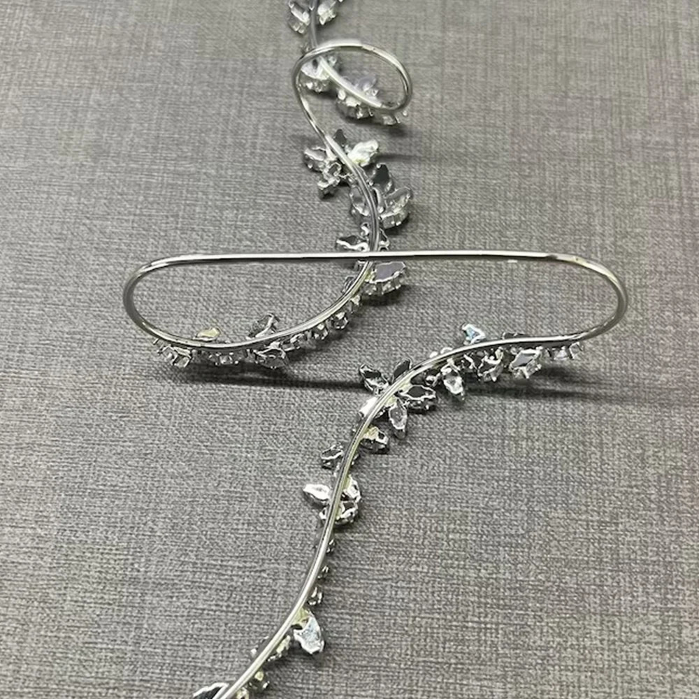 Chain XSBODY 5A Hand Zircon Palm Bracelet for Women Cuff Wedding Adjustable Bridal Handlets Bangle Jewelry Gift 231208