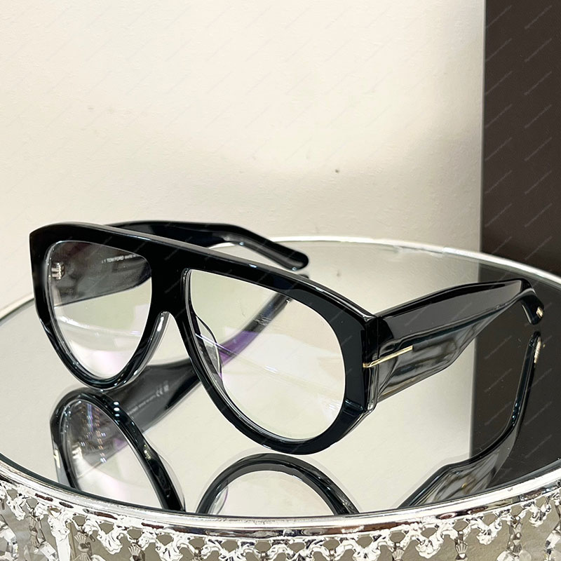 Sunglasses Chunky plate frame Clear lenses Oversized glasses FT1044 Men Women For designer sunglasses classic original box