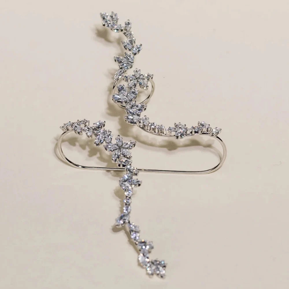 Chain XSBODY 5A Hand Zircon Palm Bracelet for Women Cuff Wedding Adjustable Bridal Handlets Bangle Jewelry Gift 231208