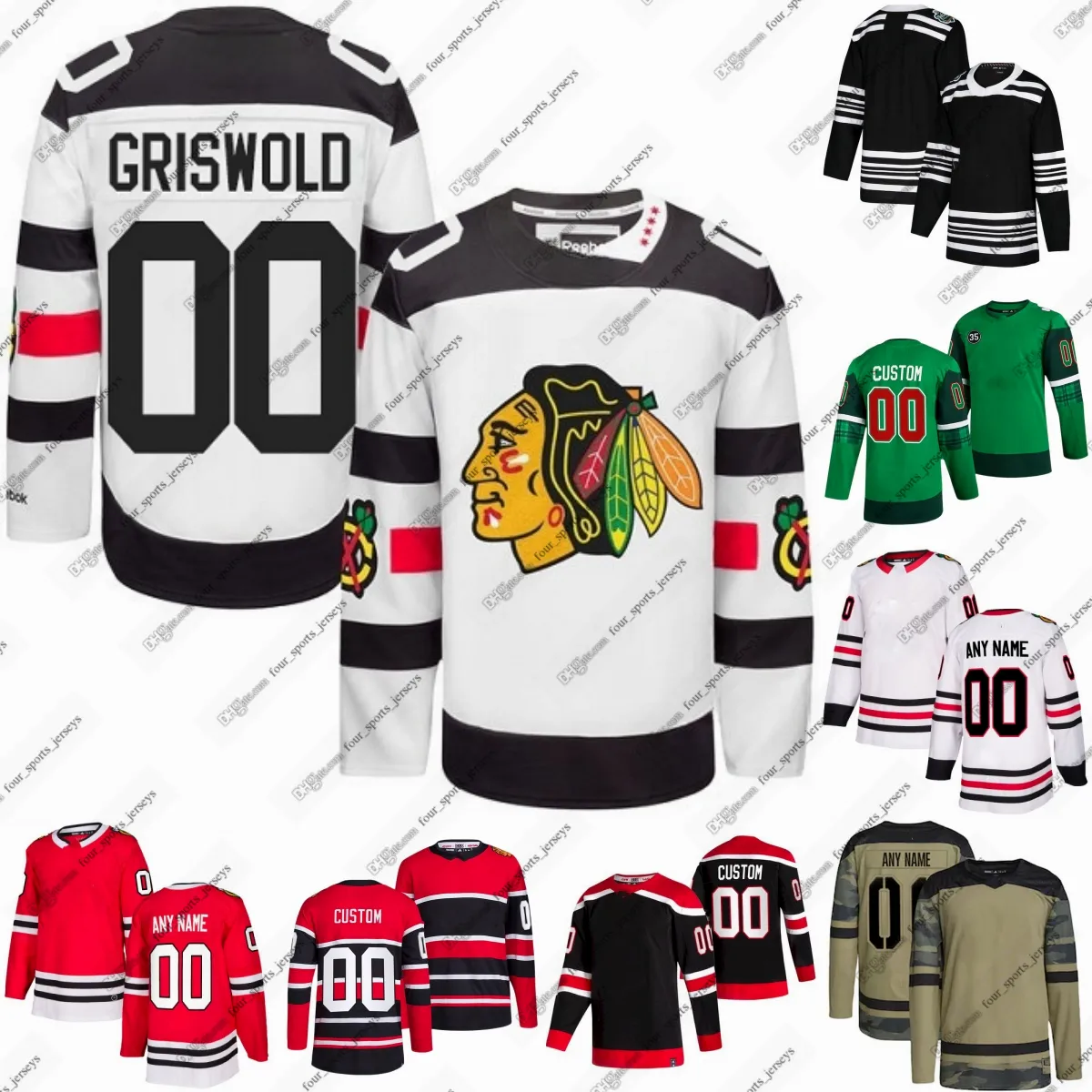 19 Jonathan Toews Blackhawks Hockey Jerseys Connor Bedard Seth Jones Connor Murphy Donato Guttman Johnson Kurashev Philp Foligno Katchouk Re