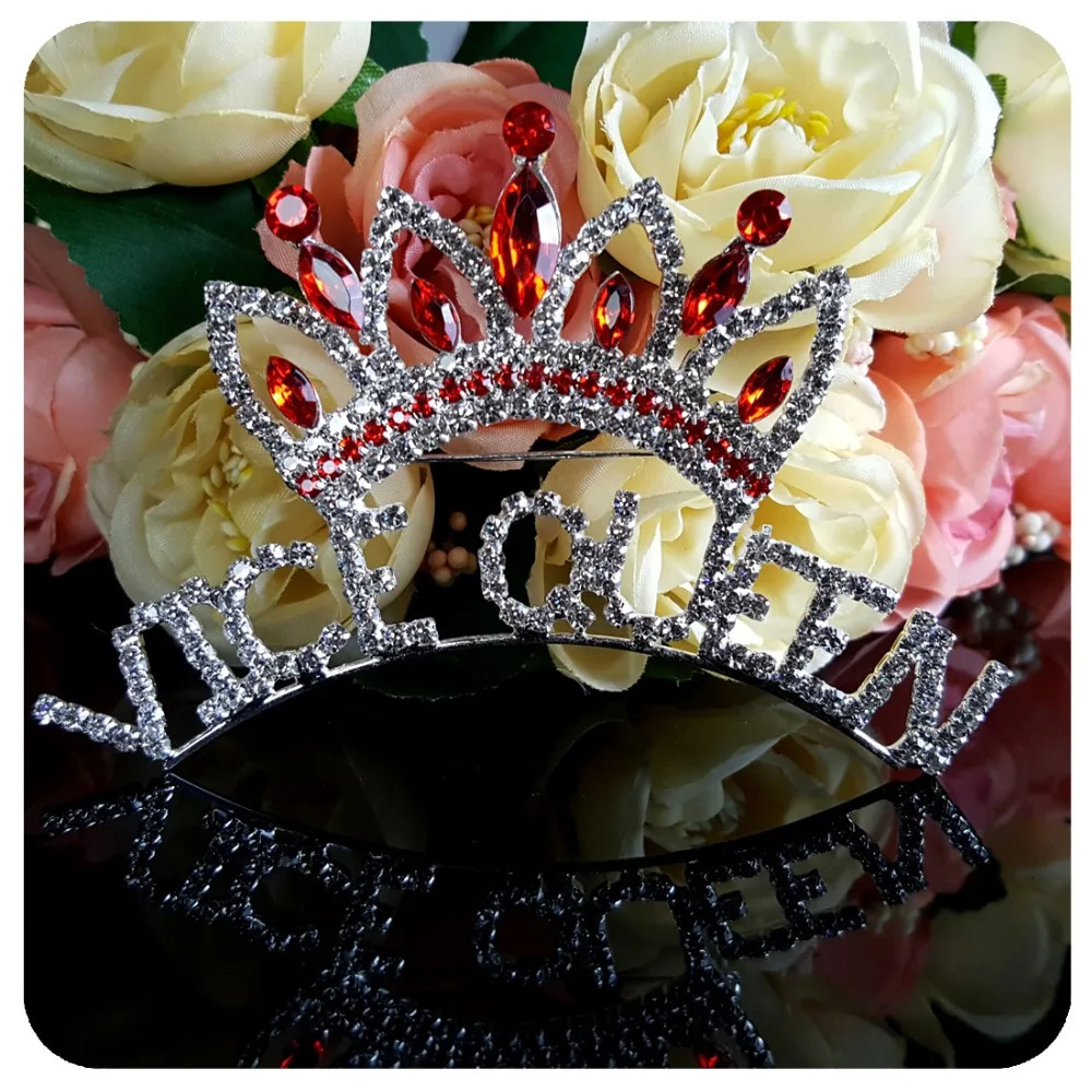 Pins Brooches Jewelry"VICE QUEEN" Brooch Pins with Red Stones Crown on Top 231208