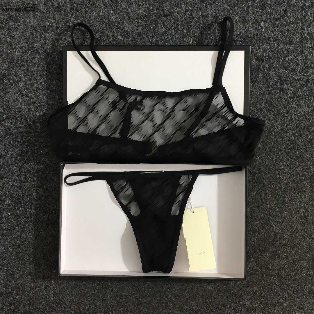 Underwear suit designer women Lingerie lace sling bra sexy strap sexy mesh perspective pajama Triangular thong With box Dec 08