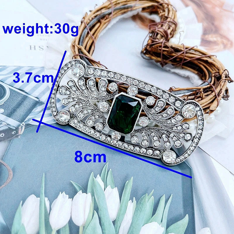 Pins Brooches Vintage Brooches Geometry Crystal Filigree Jewelry Green Stone Pins For Women's Art Deco Accessories 231208