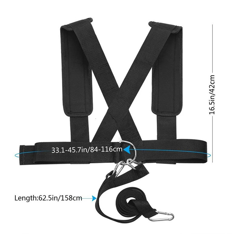 Running Chute Football Speed Training Harness Vest Soccer Workout Resistance Speed Agility Training Kits Adjustable Shoulder Strap Band Rope 231208