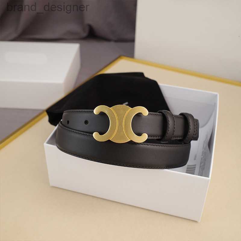 Designer belt Fashion Smooth Buckle Belt Retro Design Thin Waist Belts for Womens Width 2.8CM Genuine Cowhide 4 Color Optional High Quality
