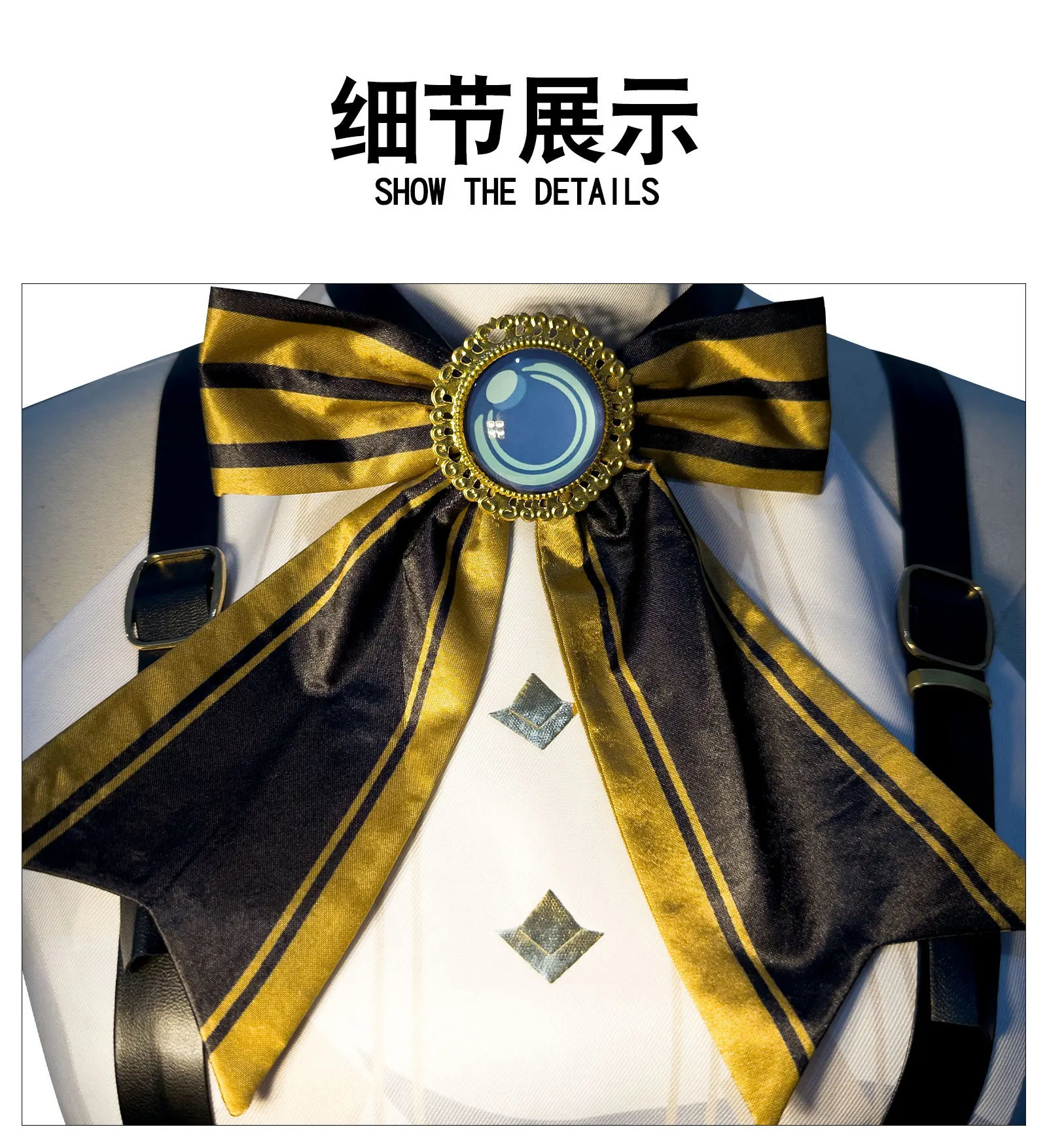 Anime Costumes Game Genshin Impact Charlotte Cosplay Costume Full Set Uniform Outfit Cosplay Charlotte Costume With Hat XS3XL In Stock 231208