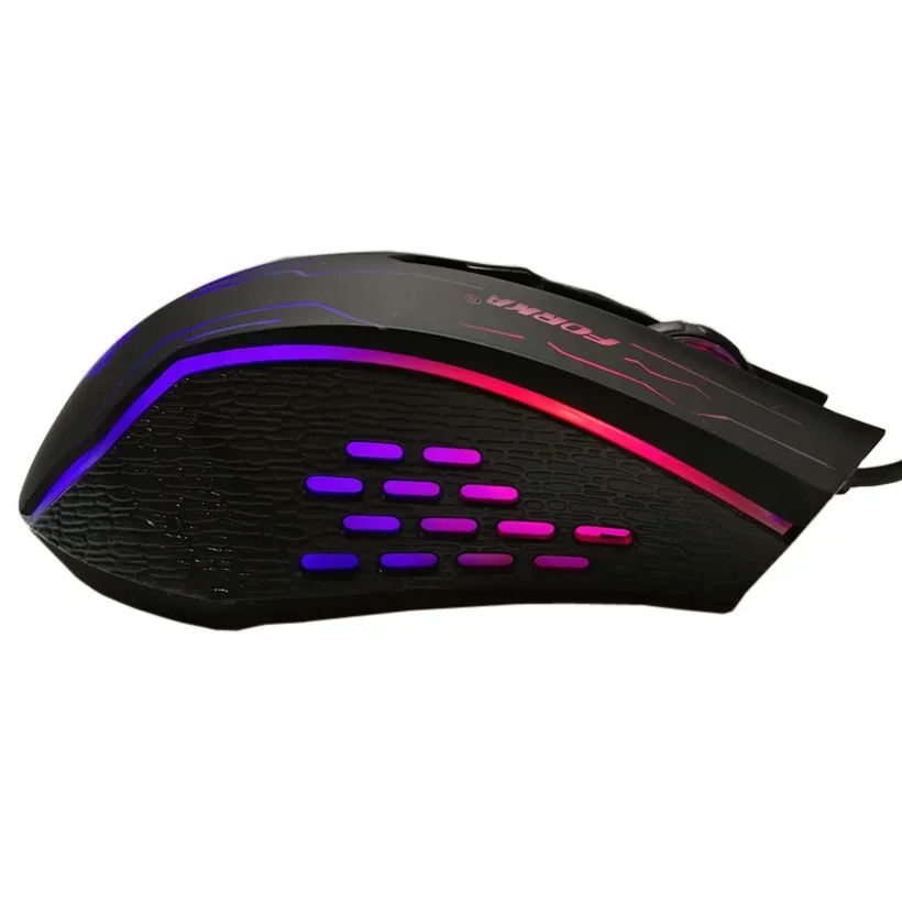 Mice FORKA Silent Click USB Wired Gaming Mouse 6 Buttons 3200DPI Mute Optical Computer Mouse Gamer Mice for PC Laptop Notebook Game 231208