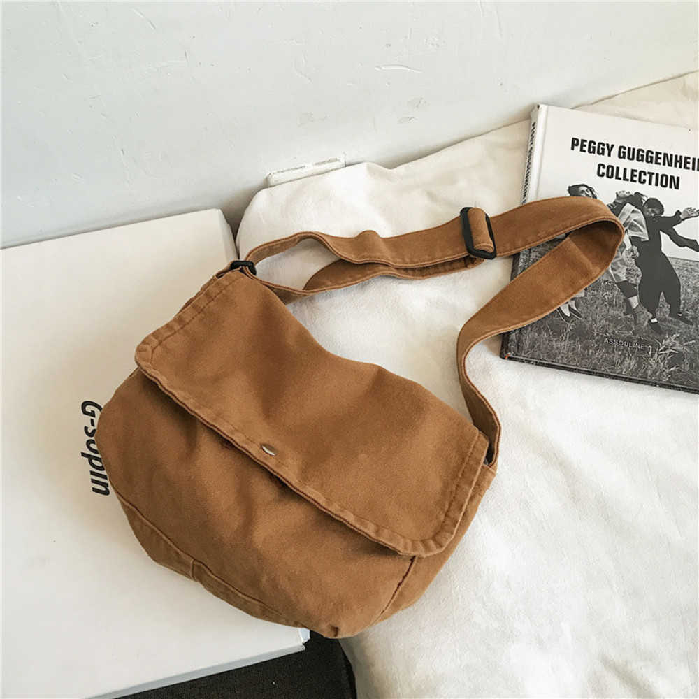 Outdoor Bags Al's New Art Canvas Postman Bag for Men and Women Couples Single Shoulder Bag Korean Version Instagram Crossbody Backpack