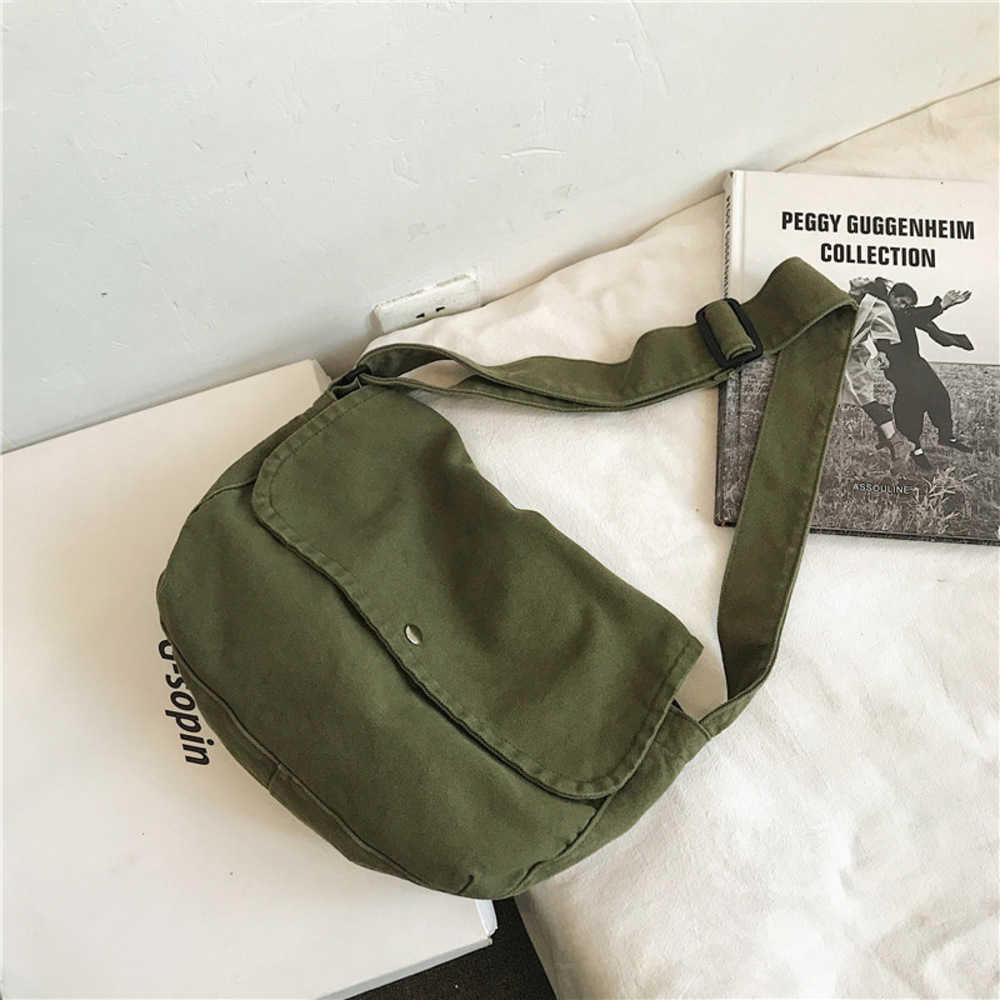 Outdoor Bags Al's New Art Canvas Postman Bag for Men and Women Couples Single Shoulder Bag Korean Version Instagram Crossbody Backpack