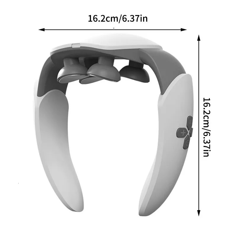 Massaging Neck Pillowws Intelligent Neck Massage Instrument Pulse Heating Therapy Instrument Compress Neck Protection Instrument 4 Massage Heads 23120