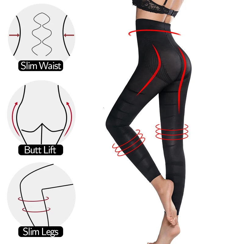 Waist Tummy Shaper Women High Waist Leggings Tummy Control Shaper Compression Tight Pants Leg Shaping Legins Thigh Anti Cellulite Slimming Panties 231