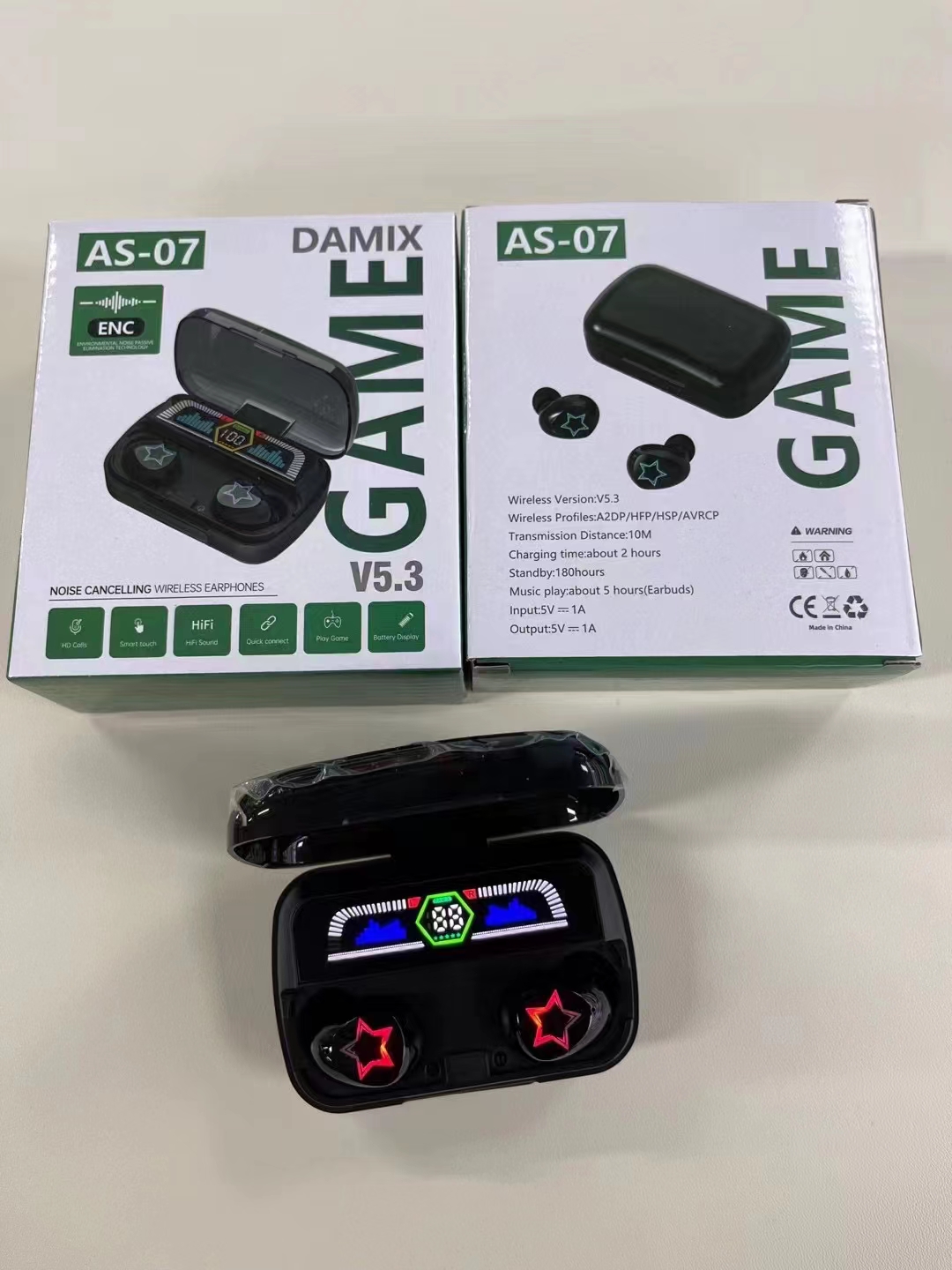 Stocks in US Wirless earphones real serial NO.connect Rename Wireless Bluetooth Headphones In-Ear tws earbuds Shipment from US warehouse