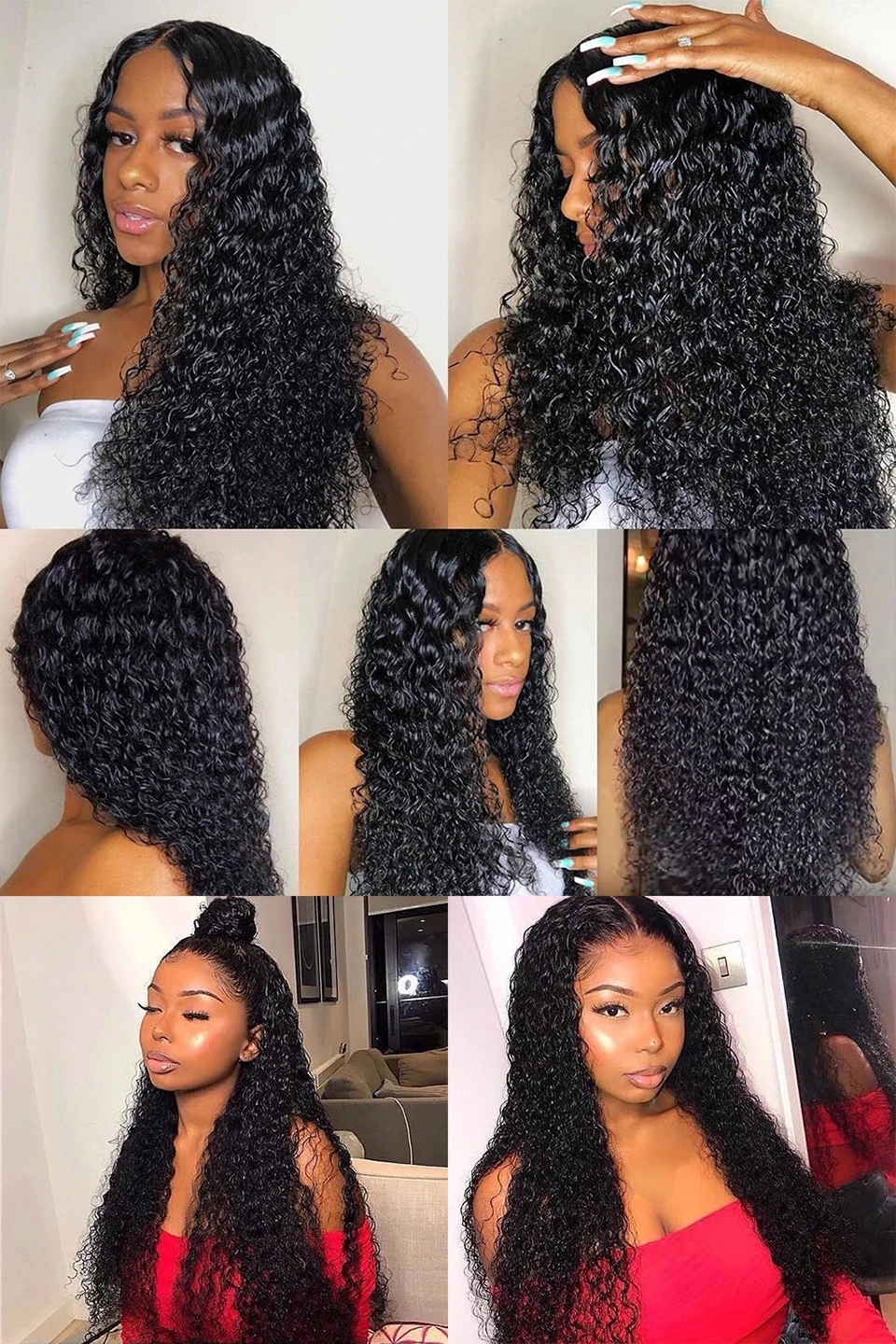 Water Wave hd Transparent 360 full Lace Frontal Wigs 30 Inch Brazilian Remy Pre Plucked Human Hair Wigs Curly Lace Front Wig perruqe