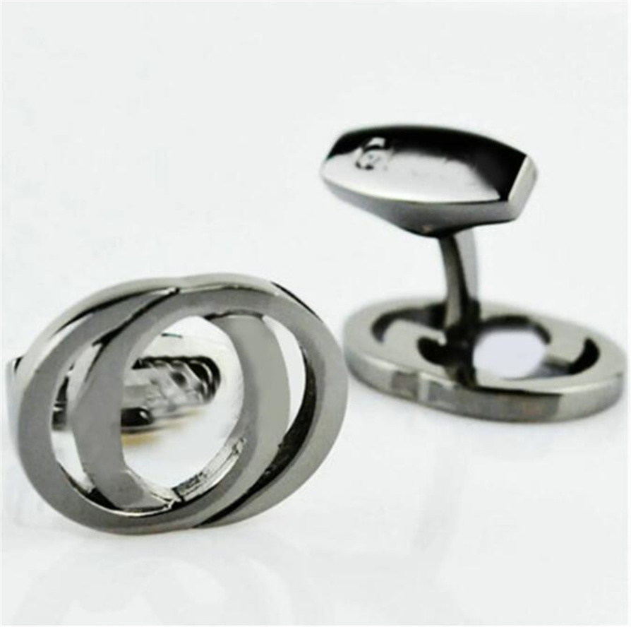 Top Classics Luxury Designer Brand Cuff link High Quality Fashion Jewelry Men Womens Classic Letters Stainless steel Cuff links Shirt Wedding Gift Cufflink -1