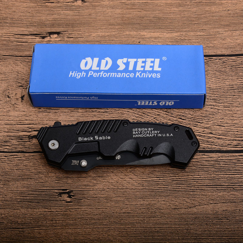 Promotion High Quality CS HY217 Survival Tactical Camping Knives Pocket Knife Folding Black Blade Garden tools