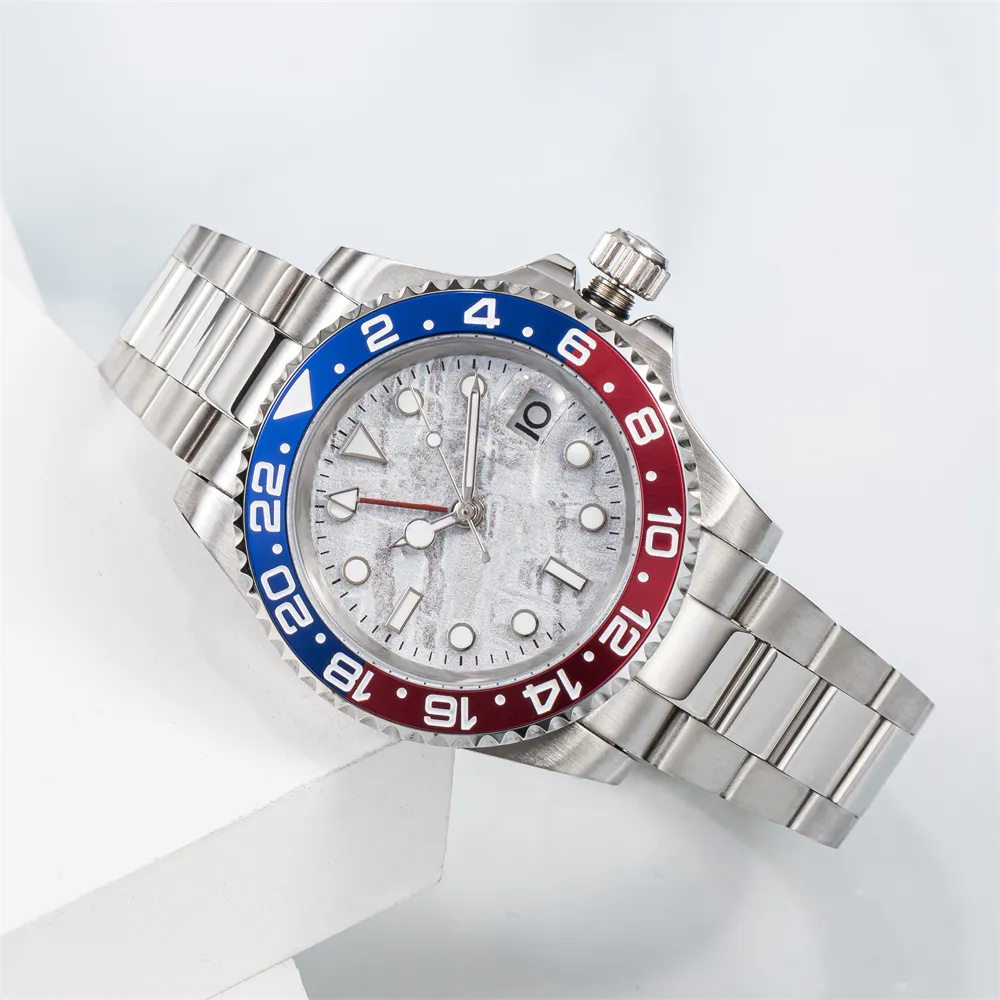 Mens Automatic nical Ceramics Watches 40mm 5A Full Stainless Steel Gliding Clasp Swimming Wristwatches Sapphire Luminous Watch Montre De