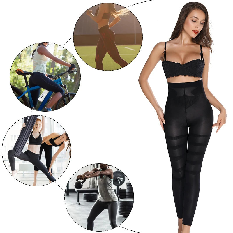 Waist Tummy Shaper Women High Waist Leggings Tummy Control Shaper Compression Tight Pants Leg Shaping Legins Thigh Anti Cellulite Slimming Panties 231