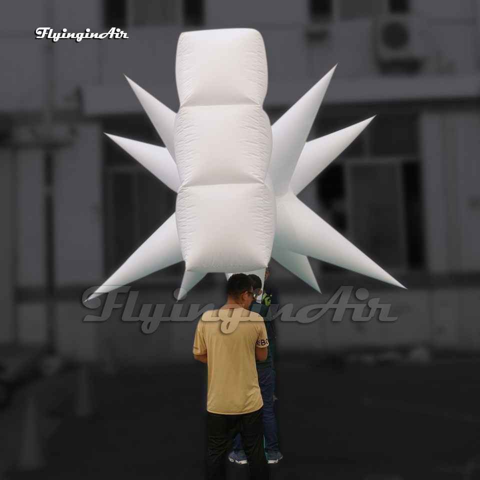 Wonderful Parade Props White Holding Inflatable Shooting Star Puppet Meteor Model Holding Blow Up Comet Balloon For Event