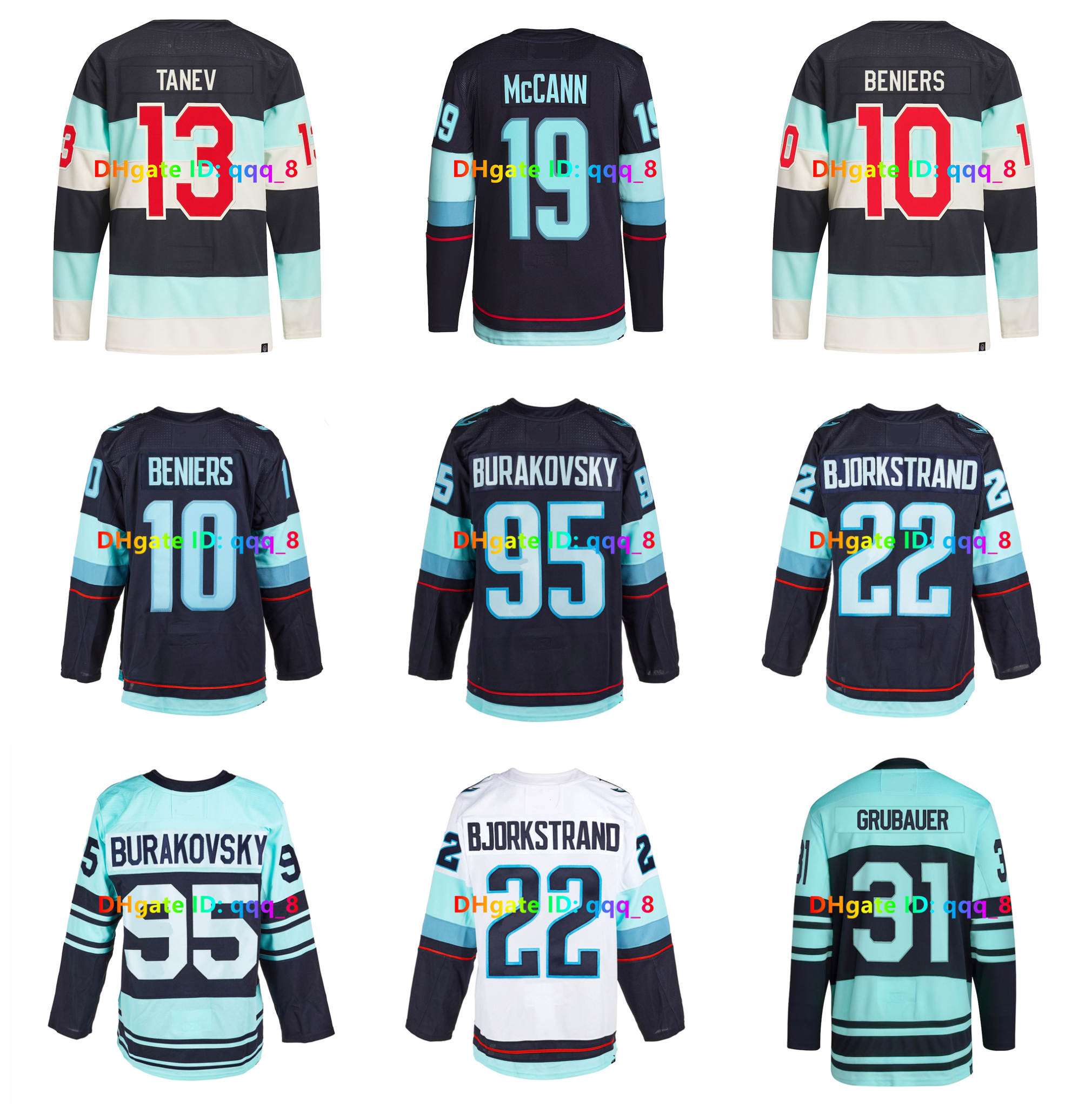 Seattle Kraken 2024 Winter Classic Hockey Jersey Yanni Gourde Matty Beniers Philipp Grubauer Eberle Oliver Bjorkstrand Jared McCann Brandon Tanev Jaden SchwartzS