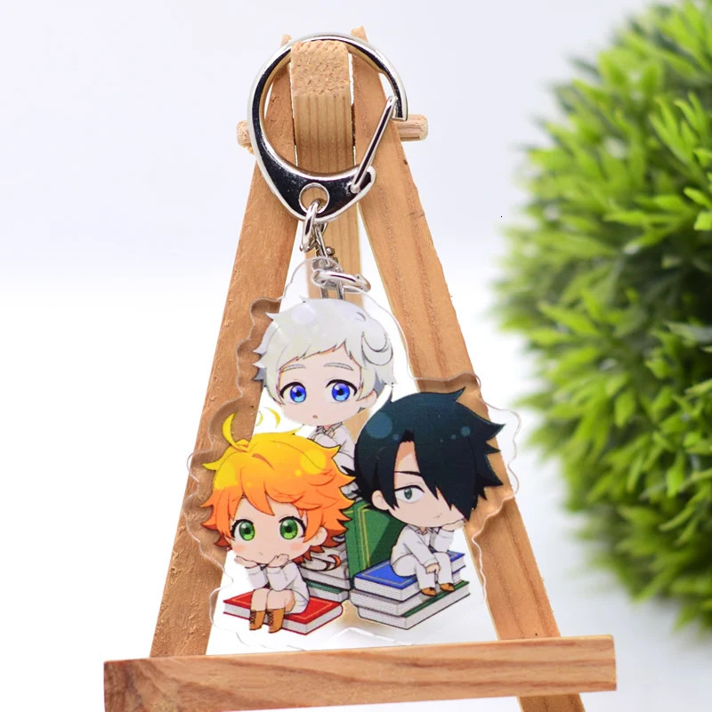 Keychains Lanyards 100pcs/Lot Hundreds of Styles Acrylic Keychain Anime Keyring High Quality Chibi Pendant Key Chain Accessories 231208