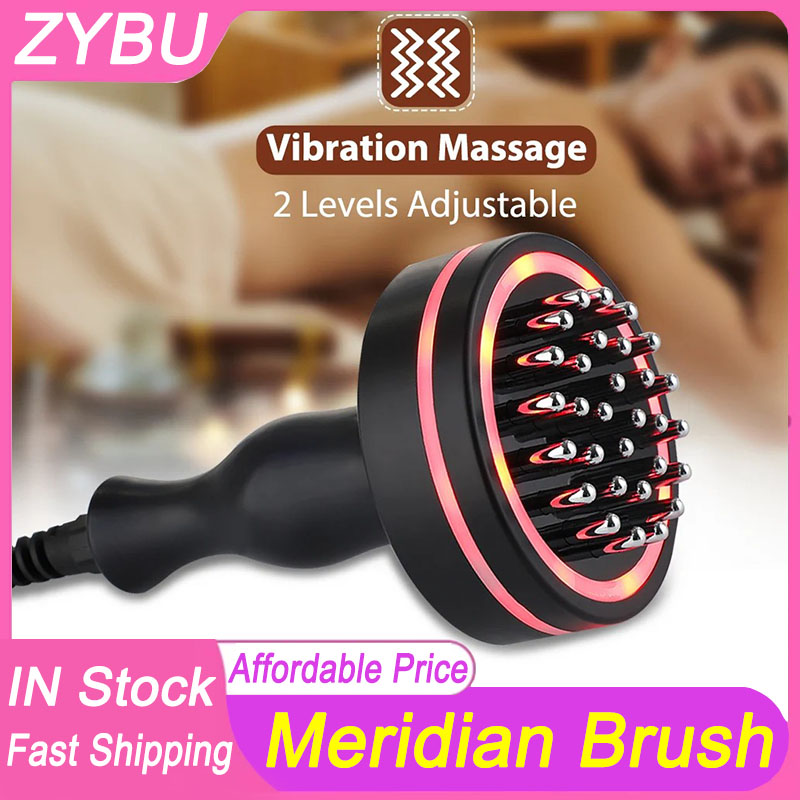 Bio electric infrared electric therapy meridian massage Dredge brush heating massage probe Massage Relax Pain Relief Health Care Guasha Physiotherapy 