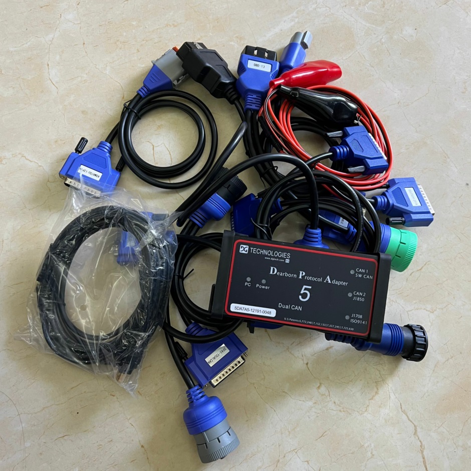 Diagnostic Tools DPA5 Dearborn Protocol Adapter 5 Heavy Duty Truck with CF19 I5 4G Toughbook Professional Scanner