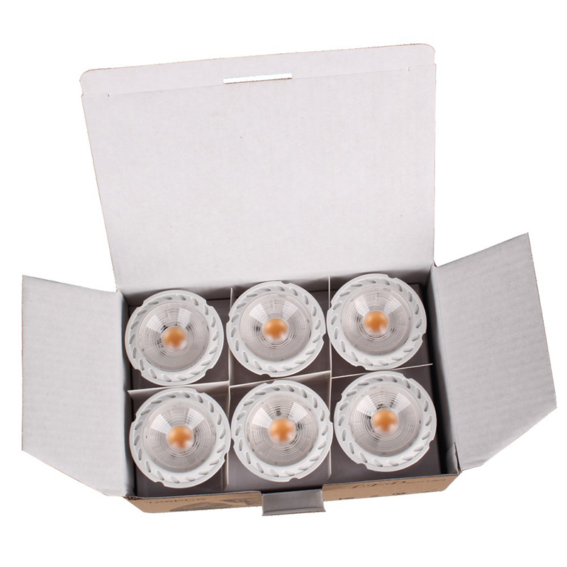 Dimmable 6W COB LED Spotlight for Recessed Lighting MR16 GU5.3 GU10 E27 Base 110V 220V