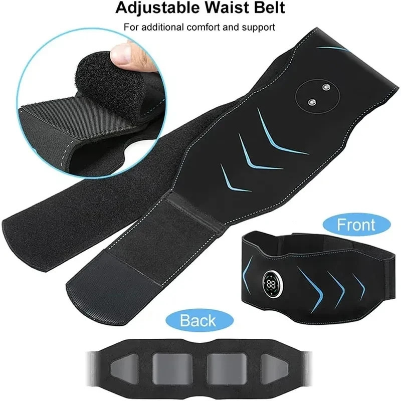 Core Abdominal Trainers Electric Vibration EMS Abdominal Muscle Stimulator Abs Toning Belt Ab Waist Body Slimming Massage Belts Fitness Equiment 23121