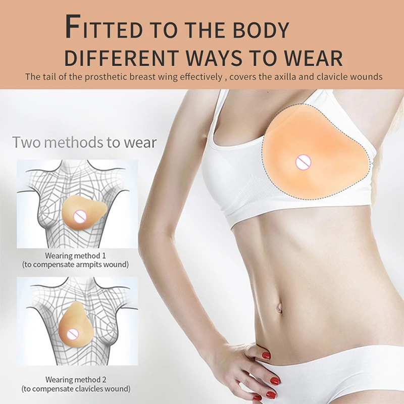 Breast Pad LERVANLA VS 140g-420g/piece Mastectomy Breast Compensate Silicone Breast Prosthesis False Silicone Breast Form Mastectomy Women 231211