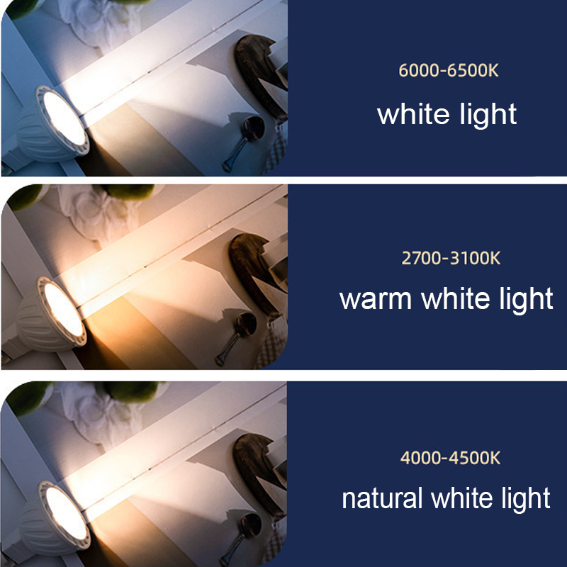 Dimmable 6W COB LED Spotlight for Recessed Lighting MR16 GU5.3 GU10 E27 Base 110V 220V
