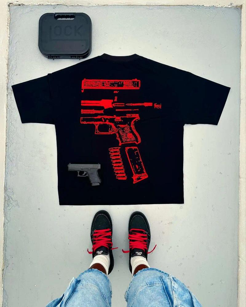 Men's T Shirts Y2K Shirt Mens Harajuku Hip Hop In We Trust Graphic Print Round Neck Cotton Oversized TShirt Gothic Short Sleeve Tops
