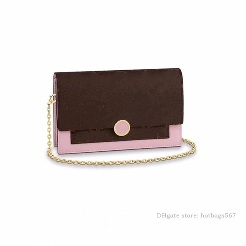 Luxury Designer Shoulder Bag Women Purse Bags handbag clutch with flowers letters chian serial number wholesale