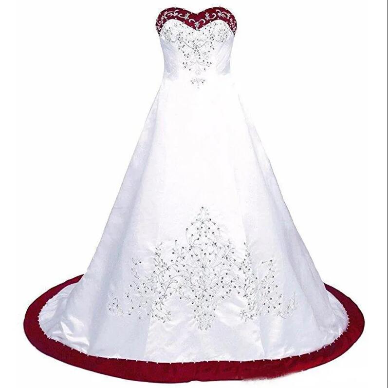 Royal Blue And White corset Wedding Dress 2024 Princess Satin Lace up Back Court Train Long embrodiery Wedding Gown