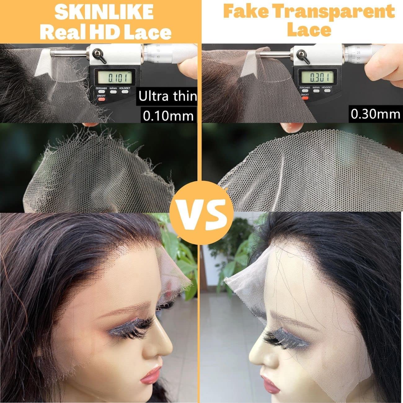 Silky Straight Human Hair Ultra-Thin HD Wigs 4X4 5X5 6X6 7X7 13X4 13X6 Swiss Lace Bleach Knots Pre Plucked Natural Hairline For Black Women