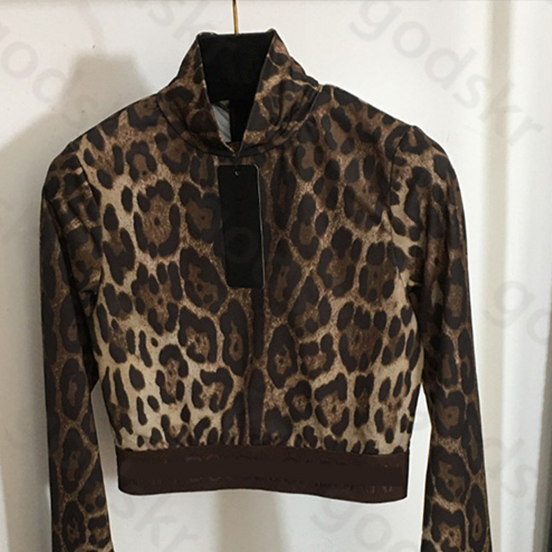 Leopard Print Tops Overskirt Women Classic Package Hip Skirt Fashion Zipper Stretch Thin Tops Skirt