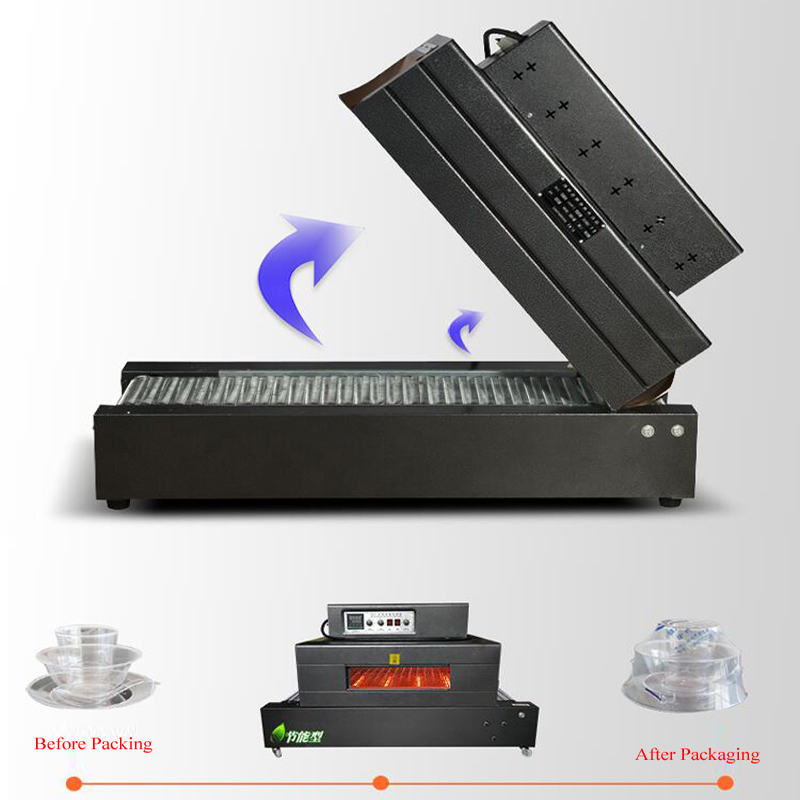 Heat Thermal Shrink Packaging Machine Tunnel For Plastic Film Wrap Packaging Bottles Boxes And Cosmetics Hardwares