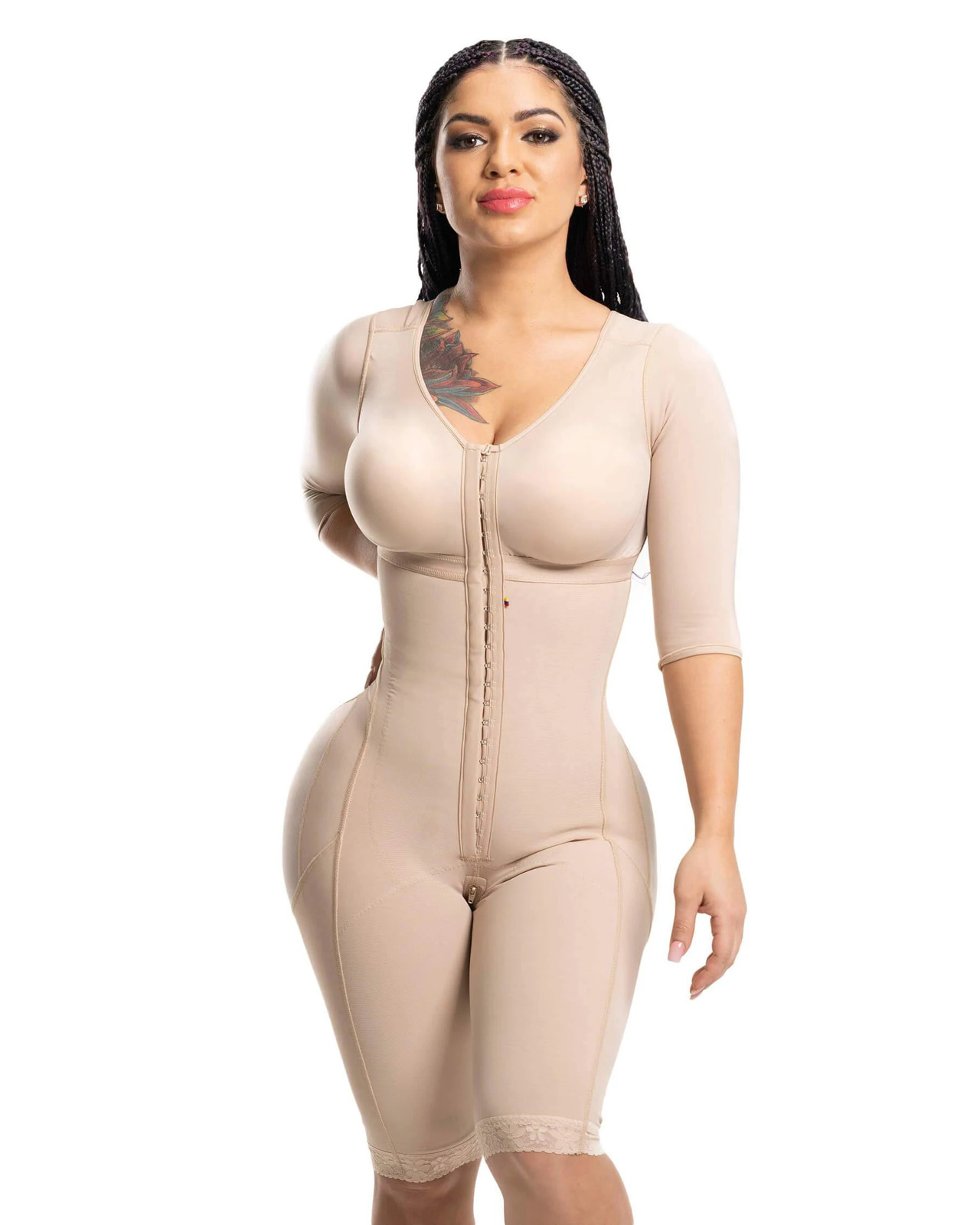 Waist Tummy Shaper Full Body Shaper Post Sleeves And Bra Faja With Sleeves Bra Postpartum Recovery Shapewear 231208