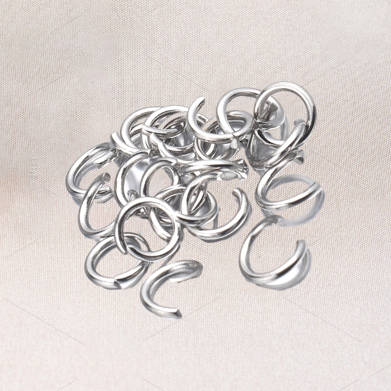 1000pcslot Gold silver Stainless Steel Open Jump Rings 4568mm Split Rings Connectors for DIY Ewelry Findings Making