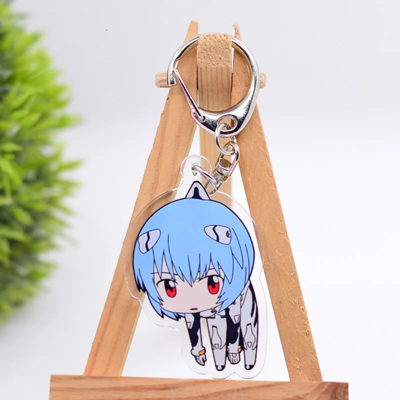 Keychains Lanyards 100pcs/Lot Hundreds of Styles Acrylic Keychain Anime Keyring High Quality Chibi Pendant Key Chain Accessories 231208
