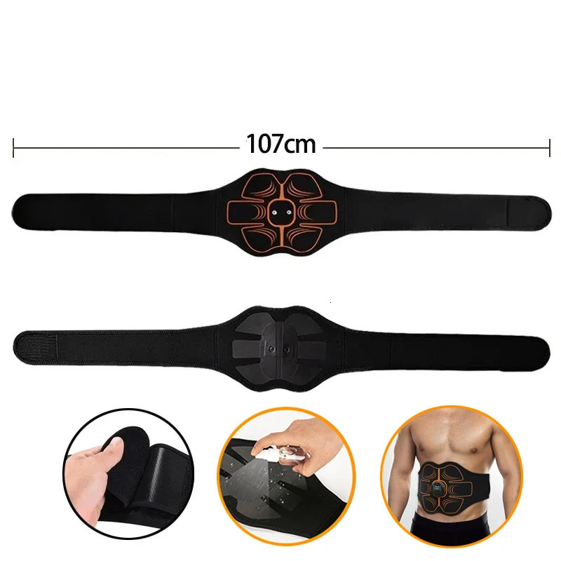 Core Abdominal Trainers Abdominal Toning Belt EMS Muscle Stimulator Toner Waist Abs Trainer Fitness Training Gear Ab Trainer Equipment For Home Workou