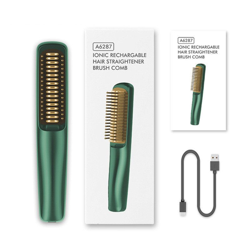 Hair Straighteners USB Charging Straight Comb Wireless Mini Straight Comb Portable Straight Comb 230406