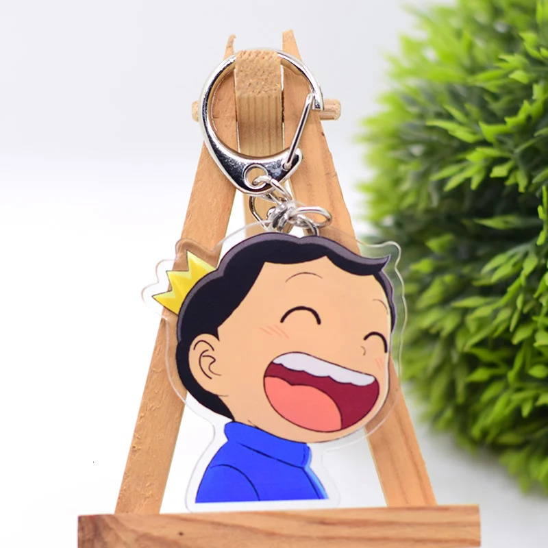 Keychains Lanyards 100pcs/Lot Hundreds of Styles Acrylic Keychain Anime Keyring High Quality Chibi Pendant Key Chain Accessories 231208