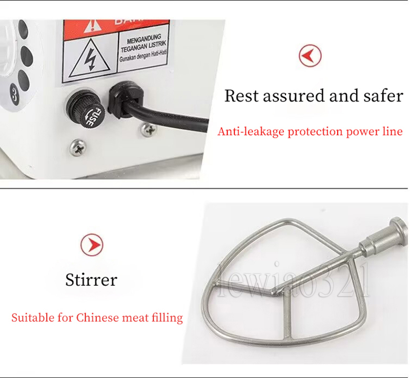 Electric Dough Mixer Kitchen Aid Food Blender Cream Whisk Cake Dough Mixers With Bowl Stainless Steel Chef Machine